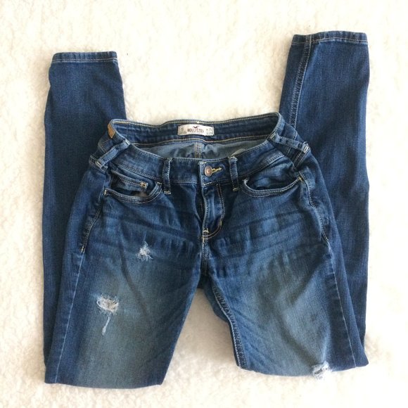 Hollister Denim - Hollister Low Rise Distressed Skinny Jeans